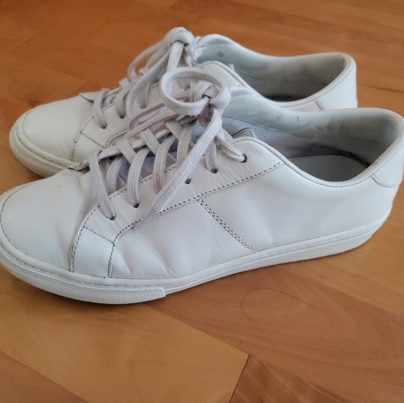 Marc Jacobs Low Top White Leather Sneakers 38 - Picture 4 of 7